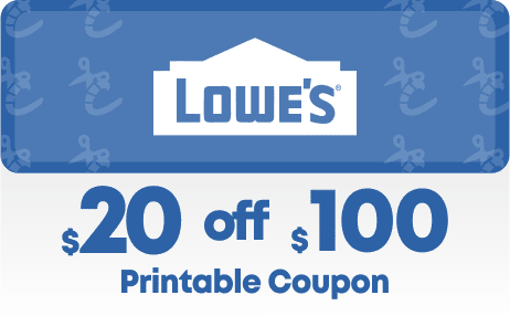 One 1 Lowes 20 Off 100 In Store Online Printable Coupon Hugeoff Coupons