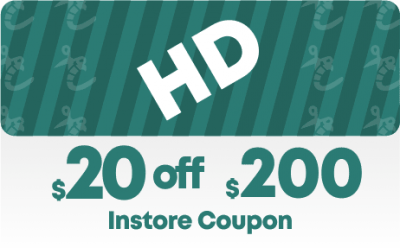 Home Depot $20 off $200 In-Store Coupon