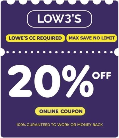 lowes 20% off coupon