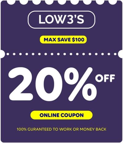 lowe's 20% off coupon