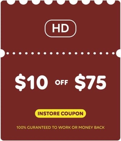 home depot $10 off $75 coupon