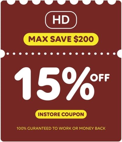 home depot 15% off coupon