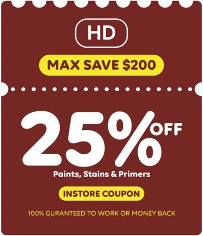 home depot 25% coupon