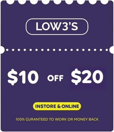 lowes $10 off $20 coupon